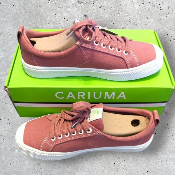 CARIUMA + Pantone Rose Low Profile Canvas Sneakers Tennis Shoes Women's 9.5 - Picture 6 of 10